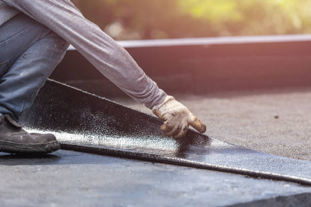 Professional Waterproofing technician working in Roanoke, IN
